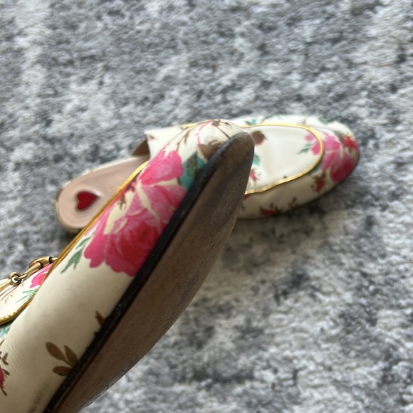 Gucci Princeton Loafers Floral Crème size 38 - Picture 3 of 4